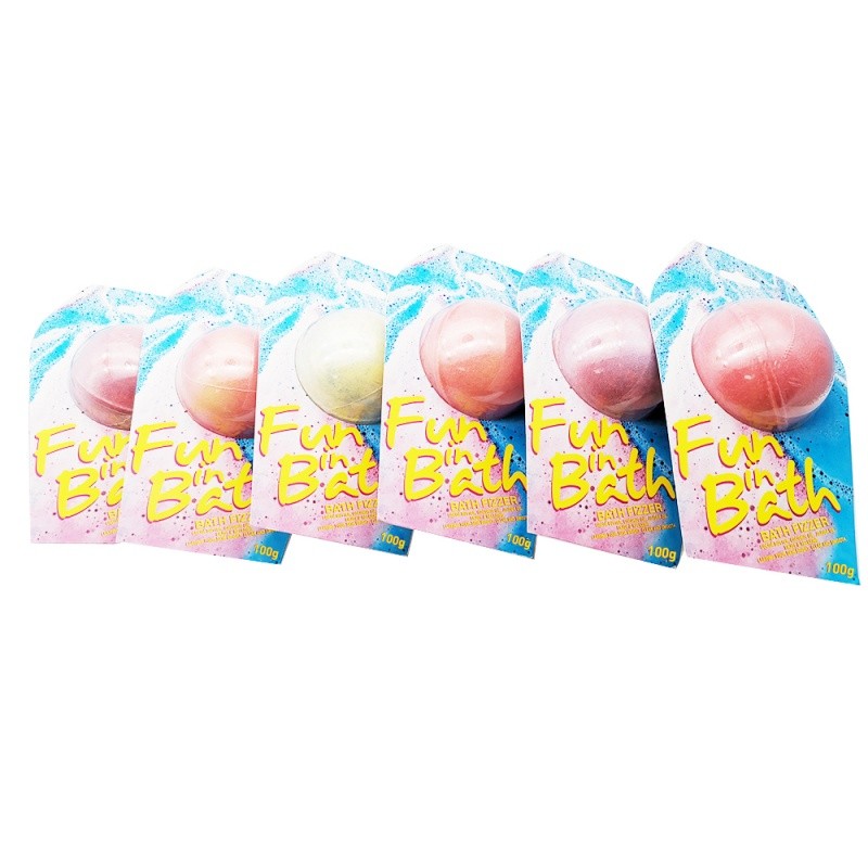 blister card single bath bomb