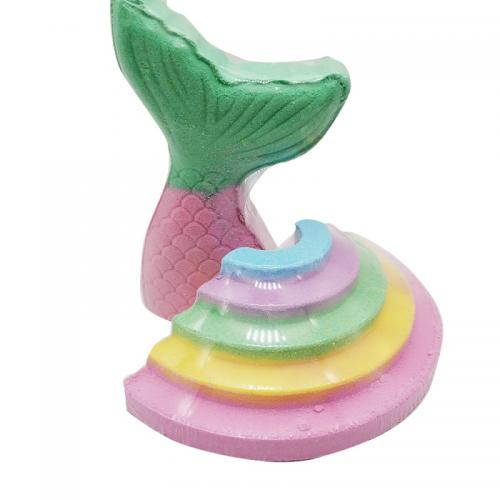 mermaid rainbow bath bomb